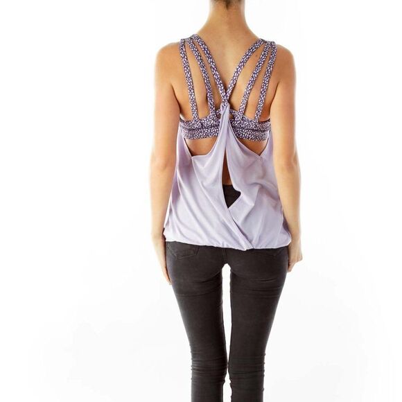 Lululemon Nouveau No Limits Lilac / Miss Mosaic Lilac Deep Zinfandel Size 8 - Picture 7 of 12
